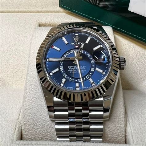 rolex sky dweller blue 2022.